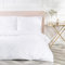 VEL VET HOME VelvetHome Deluxe Bettwäsche 155x220 Baumwolle Bettbezug 155x220 cm mit Kissenbezug 80x80 cm Hohe Qualität Bettwäsche-Set mit Reißverschluss 100% Baumwolle Made in EU Weiß 155 x 220
