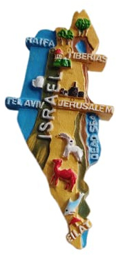 Israel Refrigerator Magnet Travel Souvenir 3D Fridge Decoration Magnetic Sticker Hand Painted Craft Collection