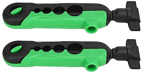 Alomejor Angelschnur-Wickelmaschine, ABS-Mini-Angelschnur-Spooler, 2 Stück, für Teich (Schwarz Grün)