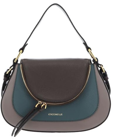 Coccinelle Sole Tricolor Handbag Coff/Kale/Warm