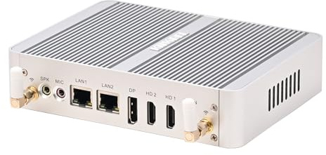 KINGDEL Mini computadora de Escritorio sin Ventilador con CPU N100 de 12ª generación (4C/4T, 3.4 GHz), 8 GB DDR4 RAM+512 GB NVMe SSD, 2xHD+DP, 2xNICs, 4K:4096x2160, WF+BT