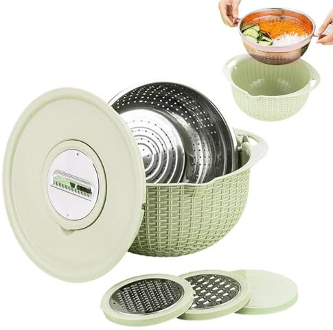 EUBEISAQI Colador colador de Espaguetis,Cuenco colador de Malla de Cocina | Colador de Acero Inoxidable, colador de Pasta, Limpiador de colador de Frutas para Verduras, Fideos y ensaladas