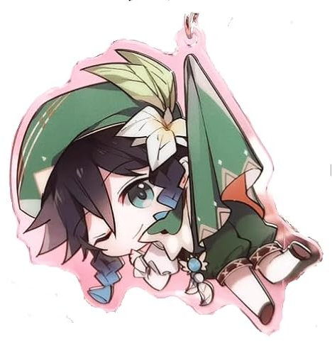 Cute Impact Gen Shin Schlüsselanhänger aus Acryl zum Aufhängen, F-Venti, One size