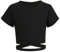 Arshiner Mädchen T-Shirt Kurze Kinder Sommer Bauchfrei Shirts Tops Freizeit Mode Tshirts für Mädchen 11-12 Jahre Schwarz
