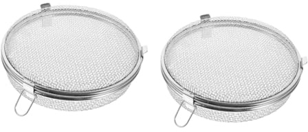 Alipis 2stücke Stainless Steel Geschirrspüler Aufbewahrungskorb Robuster Runder Mesh-basket Für Küchenutensilien Backzubehör Für Effizientes Trocknen Und Einfachen Zugriff