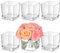 KEYWING Paquete de 6 jarrones Cuadrados de Cristal de 4 x 4 x 4 Pulgadas, jarrones Transparentes para centros de Mesa, jarrón Cuadrado de Cristal para Bodas, Fiestas, decoración de Oficina en casa