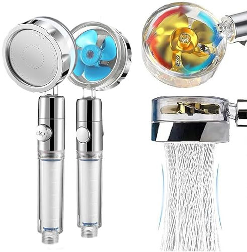 wappiot La Douchette EcoPression Anti-calcaire Douchette à Main Haute Pression - Économie d'Eau, Filtre à Eau Intégré, Régulateur avec Interrupteur