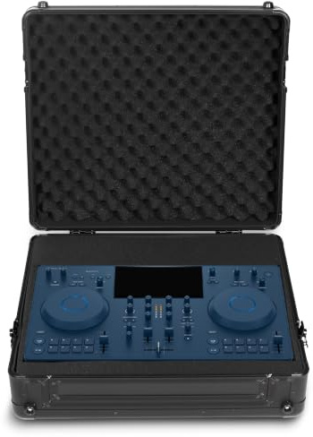 UDG Ultimate Pick Foam Flight Case AlphaTheta Omnis-Duo, Black (U93026BL) | Precision-cut aluminium pick foam case; custom foam interior; secure latches; lightweight touring build