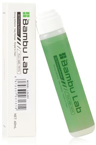 A1 Mini Build Plate Glue, Fuerte Adhesivo Heatbed PEI Placa de Acero Pegamento Compatible with BambuLab A1 Mini/P1/X1 Impresora 3D PLA/ABS/PETG/PC/PA/TPU Filamento 60ML