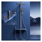 SWHC Colonne Douche Thermostatique Ensemble de Douche Affichage Numérique Kit de Douche 4 Fonctions Système de Douche Gris Colonne Douche avec Mitigeur, Douche de Tête, Pommeau Douche, Douchette WC