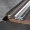 Fliesenschienen-Übergangsstreifen, 135 cm x 2 Stück – schmales Reduzierstück für Laminat, Holzböden und PVC-Teppiche, Bodenkantenverkleidung für den Übergang von Fliesen zu Holz, Roségold, H