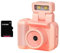 Begchy Fotocamera Stile Mini Reflex con Sensore CMOS da 128GB con Luce Flash e Base di Ricarica Portatile Registratore Video DV 1080P con Schermo LCD C