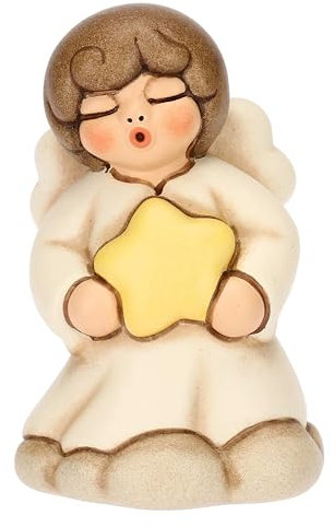 THUN - Angelo sonnellino - Dolci Sogni - ceramica - Collezione Angeli - 4.5 x 4.1 x 7.1 cm