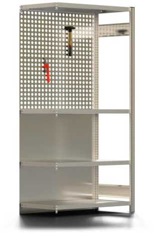 REGALWERK Werkstatt Regal - Steckregal - Anbauregal - Tiefenriegel - 2.000 x 1.005 x 500 mm (HxBxT) - BERT