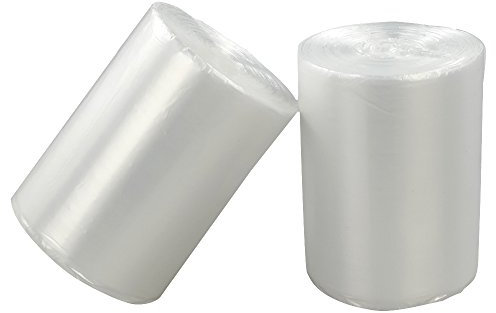 Yuright Sacs poubelle transparents, 2 rouleaux/200 unités (40 L)