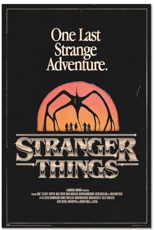 Grupo Erik Stranger Things Season 5 Poster - 36 x 24 in / 91.5 x 61 cm | Shipped Rolled Up - Cool Posters, Art Poster, Wall Posters & Prints | Stranger Things Gifts, Merchandise, Merch, Wall Decor