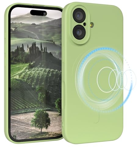 EAZY CASE - Silikonhülle magnetisch für iPhone 17 Hülle Silikon Grün weich stoßfeste Magnet Handyhülle Schutzhülle mit Kameraschutz Dünn Schutz Cover TPU Bumper in Pastell Hellgrün