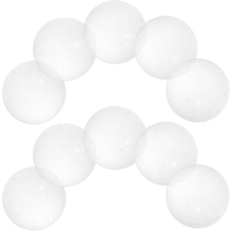 Healifty 30 Stück Runde Glasperlen aus Klarem Glas mit Glatter Oberfläche Dekorative Glasmurmeln für Verschiedene Spiele und Selbstgemacht Bastelprojekte