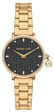 Michael Kors Pyper Damen 32MM Goldfarbene Edelstahl-Uhr, MK7616