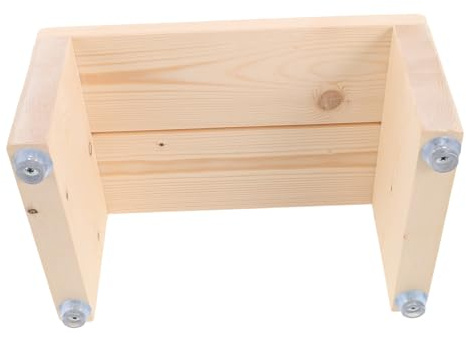 Beaupretty Marchepied en Bois Léger Séchage Rapide pour Salle de Bain, Tabouret Décoratif Rustique Adapté aux Seniors, pour Usage Intérieur et Extérieur