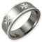 Fly Style Bandring aus 316L Edelstahl - Eisernes Kreuz, Ring Grösse:18.1 mm