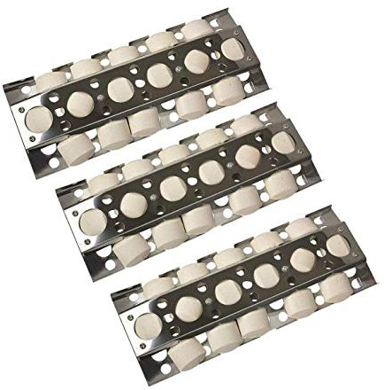 GASPRO gp-s751 (3 Pack) Edelstahl Wärme Teller und Wärme Zelt Ersatz für Select Turbo Gas Grill Modelle (41,9 x 16,5 cm)