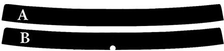 PSSC Pre Cut Sun Strip Car Window 5% Tint Films for VW T6 2016-2017