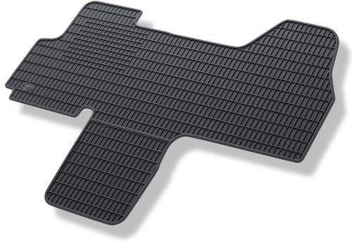 Mossa - Gummifußmatten Auto kompatibel mit Citroen Jumper Van (2006-2015) schwarz Gummimatten Gummi Fußmatten 1