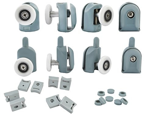 Iso Trade 8 Duschtür Rolle Tür-Rollen Rollenführung für Duschkabine Glastürrolle #3305