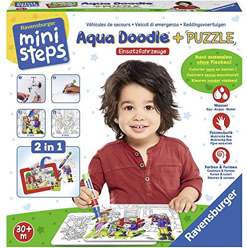 Ravensburger ministeps 04558 - Aqua Doodle® Puzzle: Einsatzfahrzeuge