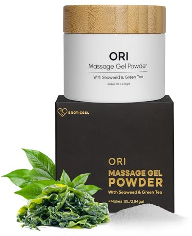 Japanisches Nuru Gel Pulver 100g – Ori Edition | Seetang & Grüner Tee | Bis 10L Gel | Rutschig, neutral, fleckenfrei | Made in Japan