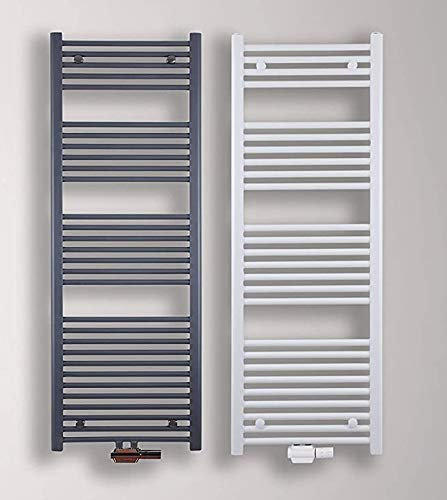 MC Heat Premium Badheizkörper (500x1400 mm Weiß) - Handtuchheizkörper - Handtuchwärmer mit Mittelanschluss