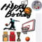 GmeDhc 7 Stück Basketball Tortendeko Geburtstag, Happy Birthday Tortendeko, Cake Topper Jungen, Tortendeko Basketball, Kuchen Deko Geburtstag für Tauf Geburtstag Festival Party