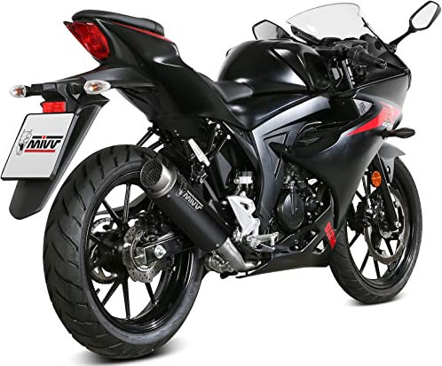 MIVV Auspuff gp-pro edelstahl schwarz kompatibel mit suzuki gsx-r 125 2019 2020