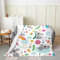 Homewish Koala-Flanelldecke Cartoon-Regenbogen Wolke Sterne Überwurf leichte Kawaii botanische Blume Blätter Fleece-Decke für Kinder Jungen Mädchen Liebesherz Fuzzy-Decke weich, 150 x 200