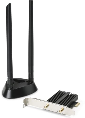 WLAN PCIe Karte 1200 MBit/s @ 5 GHz (600 MBit/s @ 2,4 GHz) - CSL PAX-1800 Plus - MediaTek MT7921 Chipsatz, IEEE802.11 a/b/g/n/ac/ax, Bluetooth 5.2, WEP, WPA, WPA2, WPA3, WiFi 6