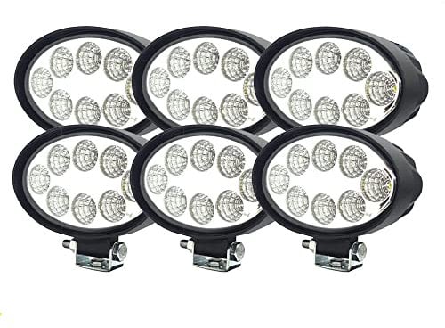 WELLIT 6x 24w Oval Led Arbeitsscheinwerfer Scheinwerfer Offroad 12V24V Fluchtlicht Arbeitslicht IP68 Traktor SUV