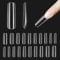 Beetles Gel Nail Kit Gel Nail Tips, 500Pcs Pre-shaped Long Square Gelly Tips Clear Press on Nail Tips Full Cover False Nails for Gel Art Soak Off Nail Extensions Acrylic Nails Women Gifts