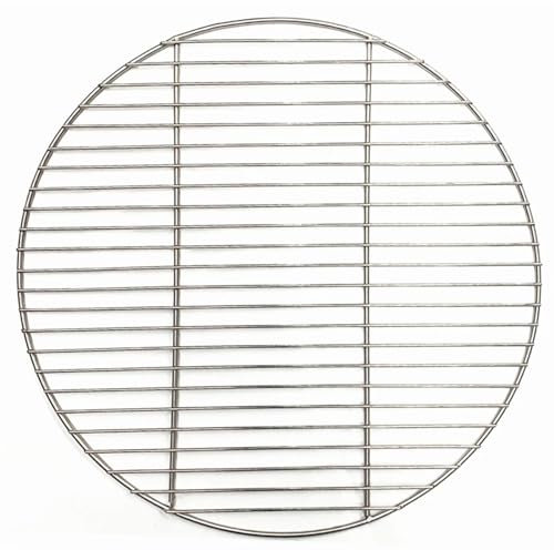 Grillgitter Grillrost 304 Edelstahl rund BBQ Grill Mesh Home Braten Netze Speck Grill Werkzeug Eisen Netze Grill Zubehör BBQ Matte Gitter (Color : 47cm Diameter)