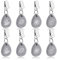 TOTSUN 8Pcs Tablecloth Weights Hangers, Tablecloth Pendant Stone with Metal Clip Marble Heavy Duty Tablecloth Pendants for Picnic Wedding Home Tables Decor(4 Patterns)