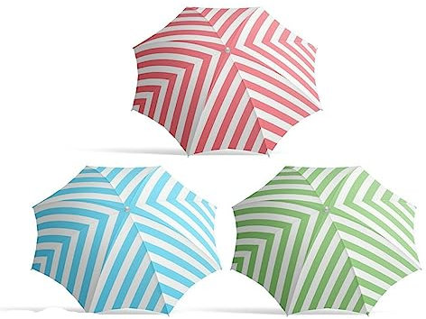 BigBuy Garden Sombrilla Rayas Ø 240 cm