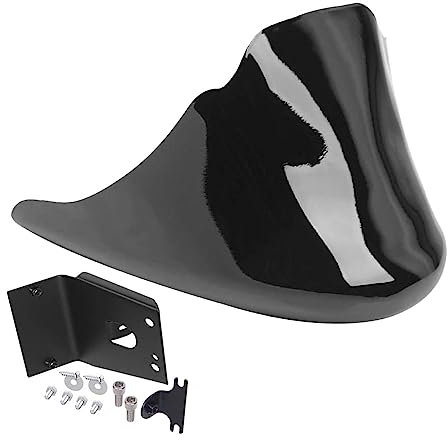 Riloer 1 parafango anteriore inferiore per spoiler nero, carenatura per il mento Air Dam compatibile con Harley Sportster 1200 883 Iron XL 2004-2020, nero lucido