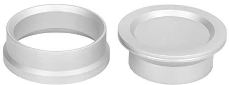 Imbuto Dosatore Per Moka, Distributore di Caffè Moka, Strumento di Distribuzione del Caffè Stabile in Lega di Alluminio Per Caffettiera Italiana da 150 Ml con 2 Valvole(argento)
