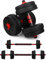 wuuhoo® Kurzhantelset Berti, 2er Set Hantel 30mm, Kurzhantel & Langhantel mit Gewichten 10kg bis 30kg, extra lange Verbindungsstange - Fitnessgerät aus Kunststoff für Zuhause 15kg - rot