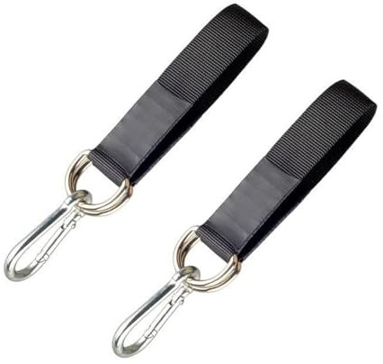 2Pcs Gym Swing Hanging Straps Heavy Duty D Ring Tree Swing Straps Durable Hammock Straps Hanging Kit Useful Carabiners Hammock Tree Straps for Tree Swings