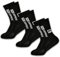 Tiandirenhe Fußballsocken Pro Grip Socken Fussballsocken 39-46 für Rutschfeste Fussballsocken für Basketball Wandern Laufe, Antirutschsocken, Sport Laufsocken (Polyester-Mischung, 03-Black-3pairs)