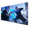 Jujutsu Anime-Mauspad, XXL, 900 x 400 cm, Schreibtischunterlage, groß, wasserdicht, rutschfest, Gojo, Ryomen, Sukuna, Blau