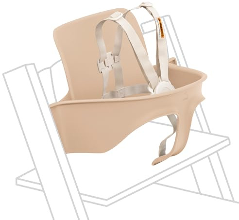 Stokke Tripp Trapp Baby-Set, Alter 6-36 Monate, Natur | Vom Stuhl zum Hochstuhl in einem einfachen Schritt, für Babys und Kleinkinder, ergonomische Unterstützung