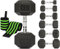 Kingdom GB 22.5kg Hex Dumbbell Set Pair | Durable Hand Weights for Home Gym & Strength Training | Includes Wrist Wraps
