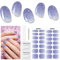 Nagelfolie UV Härtend - 28 Stück Nagelsticker UV Gel Nagelfolien Selbstklebend Nail Sticker Nagellackstreifen Gel-Nagelaufkleber in Salonqualität Art Stickers DIY für Damen Valentinstag Geschenk